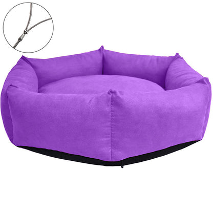 CozyHaven™ – All-Weather Washable Dog Kennel Product information: Materials: cloth Product category: pet nest Color: red, yellow, wine red, khaki, blue, dark green, light gray, dark gray, dark brown, purple Size: Outer Diameter S:50cm/19.68inch M:60cm/23.