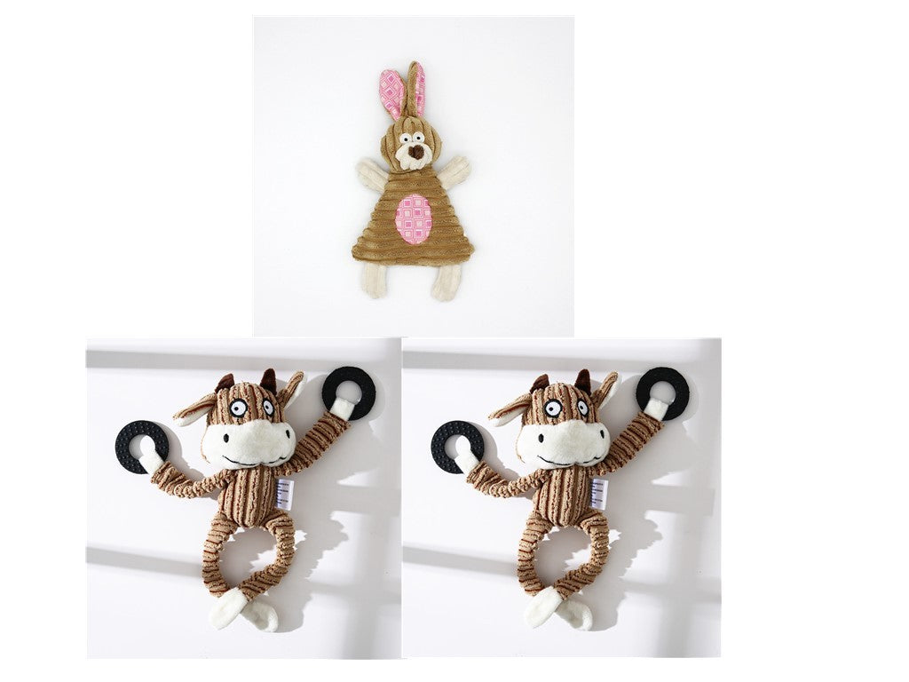 Donkey Plush Chew Toy – Squeaky & Fun for Puppies Overview: 100% brand new and high quality. It's a good gift for your pet. hours of fun for you and your dog. Product Information: Product category: pet toys material: plush Specifications: white, brown, gr