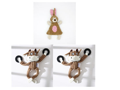 Donkey Plush Chew Toy – Squeaky & Fun for Puppies Overview: 100% brand new and high quality. It's a good gift for your pet. hours of fun for you and your dog. Product Information: Product category: pet toys material: plush Specifications: white, brown, gr