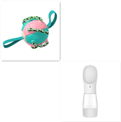 PawKick™ 2-in-1 Frisbee Ball Dog Toy – Bounce, Chew, Tug, and Play Anywhere! Take fetch and tug-of-war to the next level with this super creative transforming Frisbee Ball! Whether it’s flying high through the air or bouncing back into a sphere mid-flight