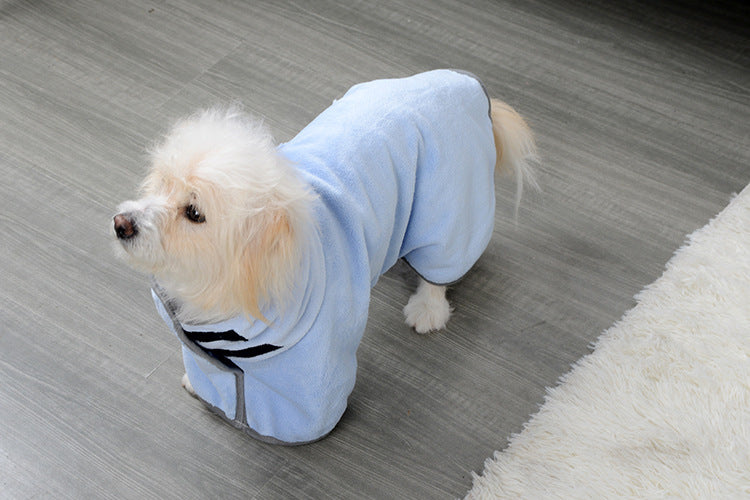 DryPaws™ – Quick-Dry Microfiber Pet Towel & Bathrobe Overview: Fabric is durable and absorbs water well, easy to clean, machine wash is available. This bathrobe can cover your pet's whole body, if your pets take a shower or get wet in the rain, help them