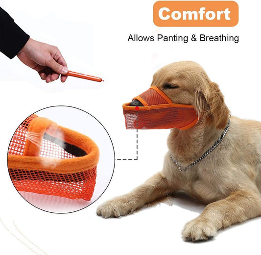 Anti-Bite Mask Dimensions Description Size Mouth circumference/CM Head circumference/CM Reference weight/KG XXS 10~ 13 23~ 27 3 to 5.5 XS 14~ 17 27~ 32 6~ 8.5 S 18~ 21 32~ 36 9~ 12.5 M 22~ 25 36~ 41 13~ 17.5 L 26~ 29 42~ 47 18~ 29 XL 29~ 33 48~ 56 34.5~ 4