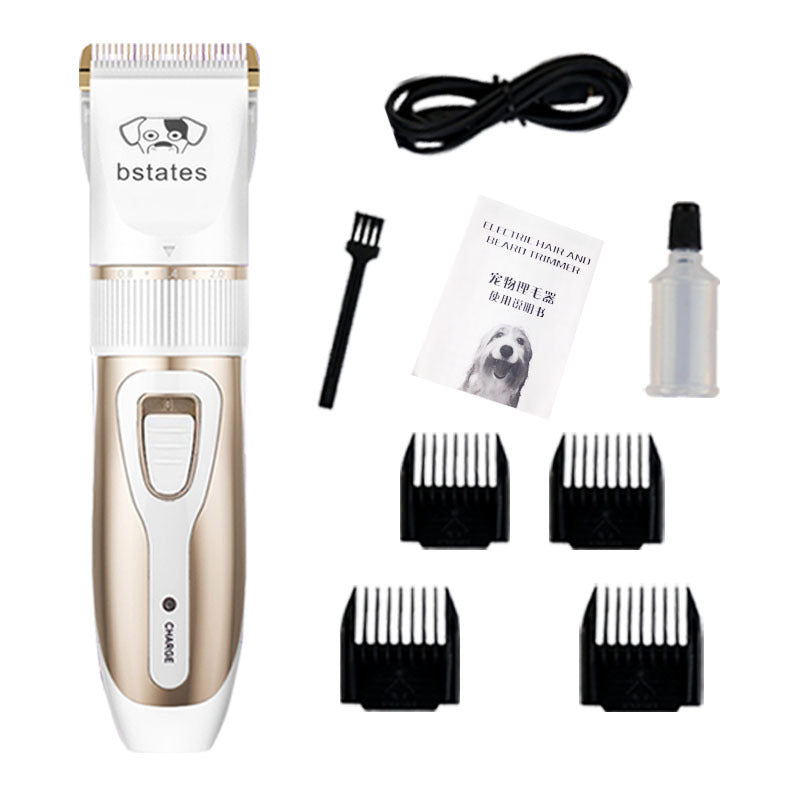 ProTrim™ – Professional Pet Hair Clipper for Dogs & Cats Overview: 1. The blade is sharp and not jammed, durable and non-heating 2. Long-lasting battery life and more durable 3. Ceramic cutter head, strong and low shock without catching hair, rechargeable
