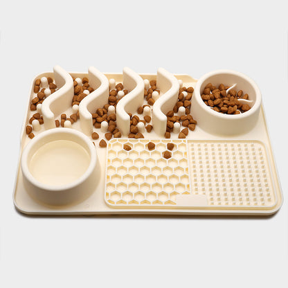 FurSniff Pet Mat Overview: 1. The licking mat is a unique form of pet slow-feeder dog bowl for the dog and puppies. 2. The lick mats have different textures whose design effectively reduces the speed of a pet’s eating 3. It cleans the pet's tongue and pro