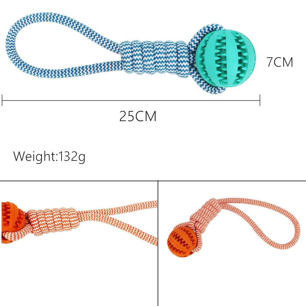 SnackRope – Interactive Leaking Ball for Chewing & Cleaning Teeth Overview: 1. Rubber balls and dog bite chew balls keep your dog's teeth and gums clean and healthy. 2. The surface protrudes from the particles, which can grind teeth and protect the oral h