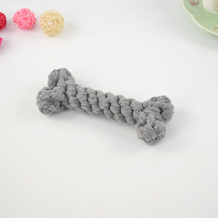 Classic Chew Bone – Safe Play Toy for Dogs Product category: knot toys Material: cotton rope Purpose: pet toy dog toy bone Function: bite resistant Size: around 15cm Dog Toys