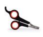 ClipPaws Safety Nail Scissors Overview: Brand new, high quality, low price! Sharp blade specially designed for pets Plastic handle, easy to grasp Product information: Material: durable stainless steel blade, plastic handle Size: 12cm*6cm Weight: 36.00g Pa