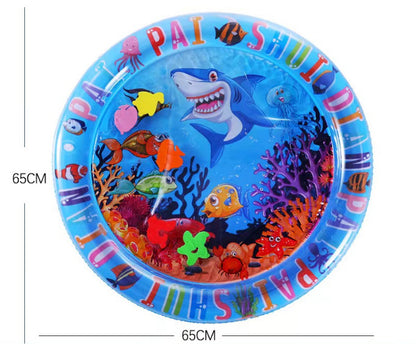 Cooling Pet Bed – Summer Ice Mat for Dogs & Cats Overview: The enhanced thickness ensures water playmat durability and long-lasting use. This water playmat features a fish design that captures the attention of pets and children. This water playmat for cat