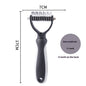 KnotAway™ Dual Pet Comb Product information: Specifications: Pink small size, pink large-sized, blue Small size small size, blue plus size, new style pink small size, new style pink pink large-sized, new blue color blue Small size small size, new blue col