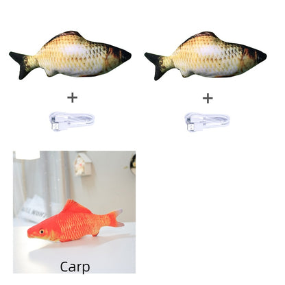 Simulated Flopping Fish – Fun Electric Toy for Cats (Catnip-Free) Overview: 1. With high quality material, this ornament is durable and not easy to damage. 2. This toy does not contain toxic and harmful things and materials, and it is healthy and safe for
