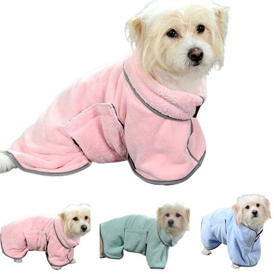 DryPaws™ – Quick-Dry Microfiber Pet Towel & Bathrobe Overview: Fabric is durable and absorbs water well, easy to clean, machine wash is available. This bathrobe can cover your pet's whole body, if your pets take a shower or get wet in the rain, help them