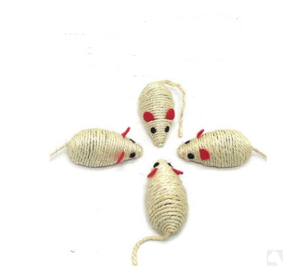 Handmade Wooden Cat Teaser – Fun Stick & Mouse Toy Product name: Solid wood funny cat stick toy Product material: solid wood hemp feather rope bell Feathers & Teasers