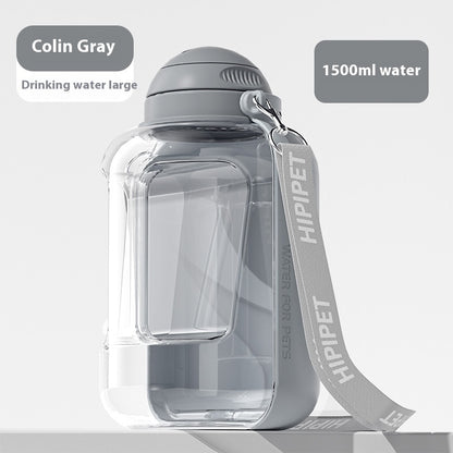 PawSip & Snack Pot 2-in-1 Portable Dog Water & Food Bottle – Hydration On-the-Go Make every walk, hike, or travel adventure with your furry companion easier with our 2-in-1 Dog Water Bottle with Food Container. Designed for convenience, durability, and po