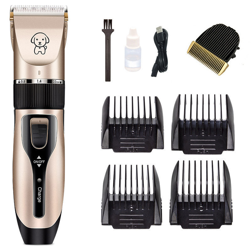 ProTrim™ – Professional Pet Hair Clipper for Dogs & Cats Overview: 1. The blade is sharp and not jammed, durable and non-heating 2. Long-lasting battery life and more durable 3. Ceramic cutter head, strong and low shock without catching hair, rechargeable