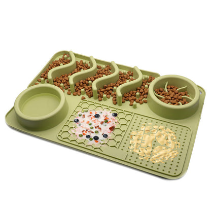 FurSniff Pet Mat Overview: 1. The licking mat is a unique form of pet slow-feeder dog bowl for the dog and puppies. 2. The lick mats have different textures whose design effectively reduces the speed of a pet’s eating 3. It cleans the pet's tongue and pro
