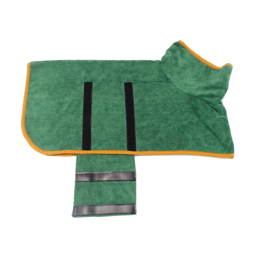 DryPaws™ Microfiber Bathrobe Overview: 1. Dog Bathrobe Towel, Dog Fast Drying Dog Drying Coat with Adjustable Chest Neck Strap, Super Absorbent Microfiber Material Pet Drying Moisture Absorbing Bathrobe with Hook and Loop 2. Healthy and skin-friendly mate