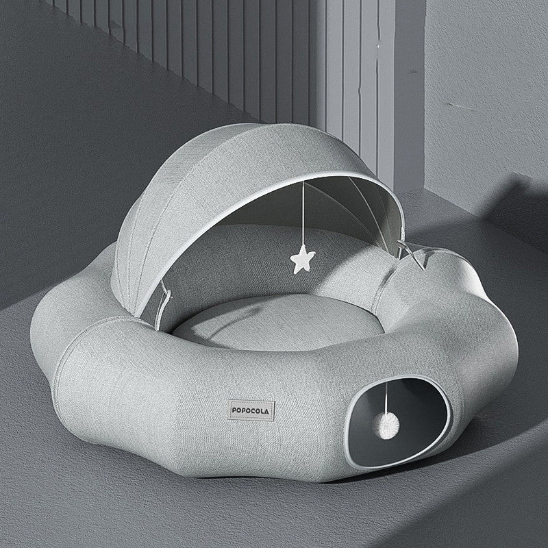 HideHoop™ – Collapsible Donut Tunnel Bed for Kittens Product information: Color classification: cat tunnel nest, cat tunnel nest + summer ice nest Applicable size: [removable, washable and foldable] [fat cat can drill] [cool and breathable] Material: Shum