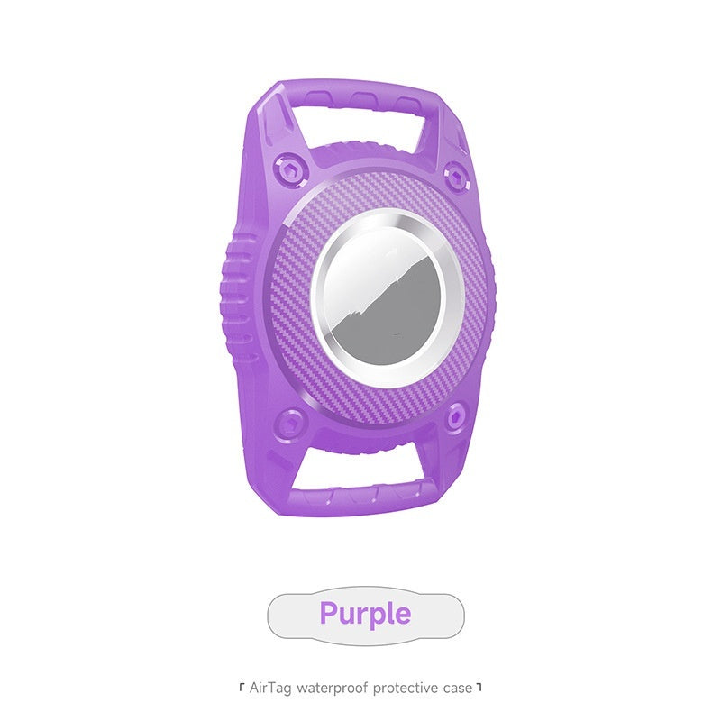 AirtTag Secure Shield Product information: Color: Premium Black, royal blue, dark green, purple, red Applicable brand: Apple Airtag Material: tpu Process: Injection Molding/injection molding Packing list: 1* Locator Protective Sleeve+ 5pcscrews+wrench+Eng