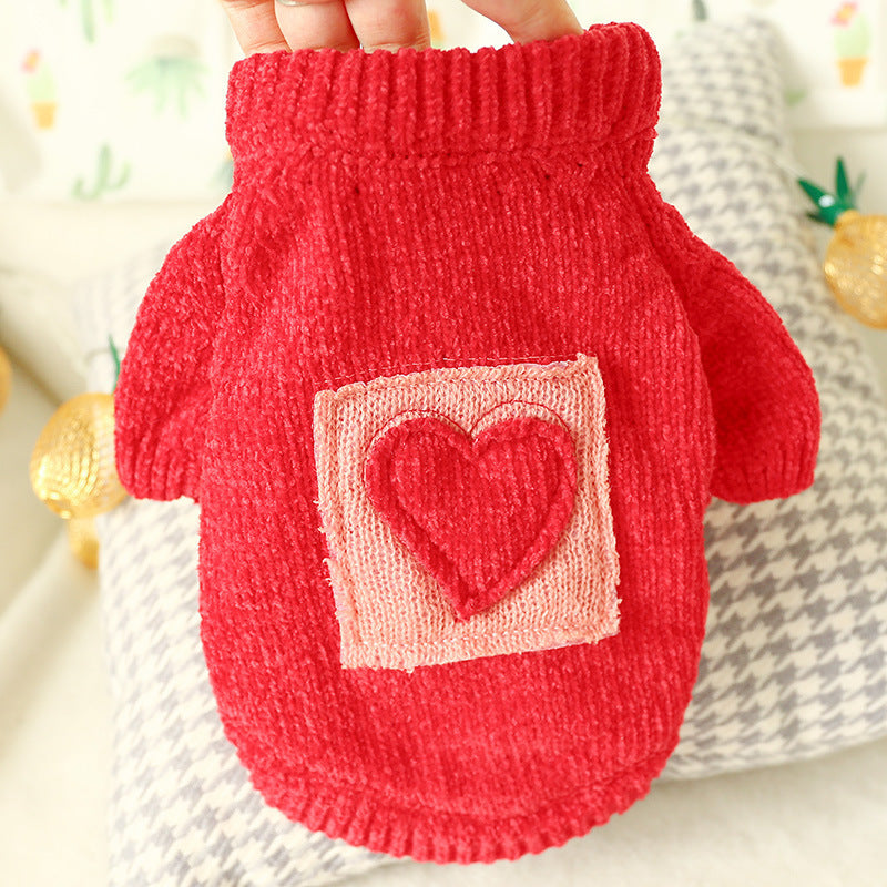 Cute Pet Sweater – Hollow Knit with Bow for Small Dogs & Cats Overview: 1. Winter Essential: This dog sweater is made of warm and comfortable knitted fabric, brings the warmth to your pet, no longer afraid of cold. 2. Popular Pattern: Designed with lattic