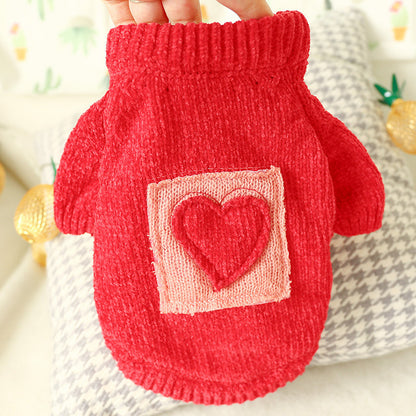 Cute Pet Sweater – Hollow Knit with Bow for Small Dogs & Cats Overview: 1. Winter Essential: This dog sweater is made of warm and comfortable knitted fabric, brings the warmth to your pet, no longer afraid of cold. 2. Popular Pattern: Designed with lattic