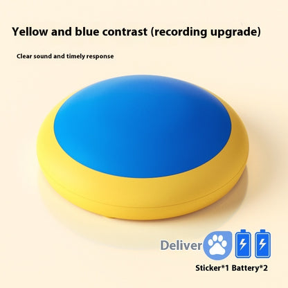 TalkPaws™ – Dog Communication Button with Voice Product information: Color: Recording model [macaron purple], recording model [macaron Gray], recording model [macaron pink], recording model [macaron yellow], recording model [macaron Green]], recording Mod