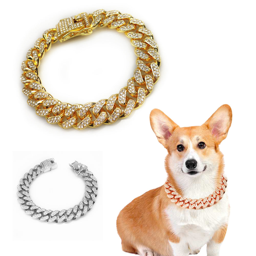 Hip Hop Collar Overview: 100% new design and high quality Must-have for fashion women Have a beautiful appearance Specifications: Material: Alloy Applicable objects: General Specification: 20 cm, 40 cm, 45 cm, 50 cm, 60 cm, 70 cm Applicable holiday: weddi