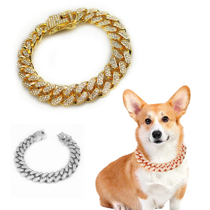 Hip Hop Collar Overview: 100% new design and high quality Must-have for fashion women Have a beautiful appearance Specifications: Material: Alloy Applicable objects: General Specification: 20 cm, 40 cm, 45 cm, 50 cm, 60 cm, 70 cm Applicable holiday: weddi