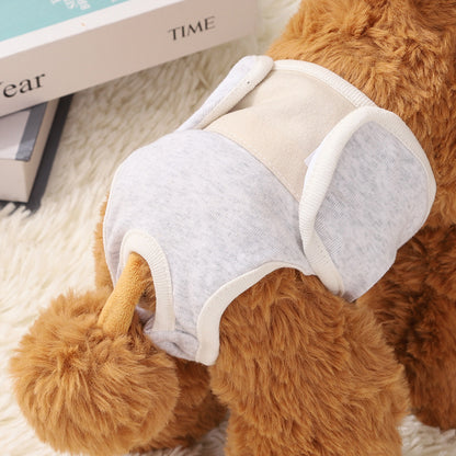 Dog Physical Safety Pants Comfortable Breathable Pure Cotton Product information: Size: S: Waist circumference 24-28cm,M: Waist circumference 26-32cm,L: Waist circumference 30-36cm,XL: Waist circumference 34-40cm, average size Features: breathable and com
