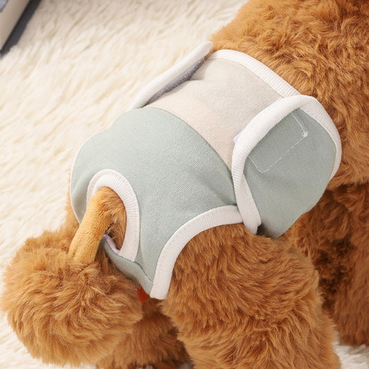 Dog Physical Safety Pants Comfortable Breathable Pure Cotton Product information: Size: S: Waist circumference 24-28cm,M: Waist circumference 26-32cm,L: Waist circumference 30-36cm,XL: Waist circumference 34-40cm, average size Features: breathable and com