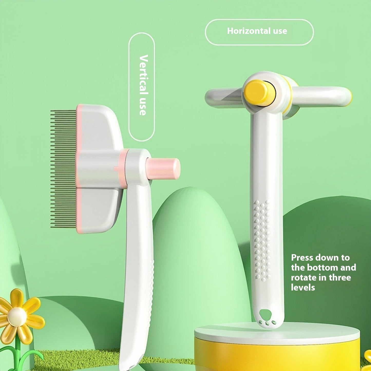 FurMagic Self-Cleaning Pet Comb Overview: 1. Ease of use: The Kitty comb is designed with ease of use in mind and is suitable for all pet owners. Whether you are a novice or an experienced pet owner, you can easily master how to use it. 2. Efficient hair
