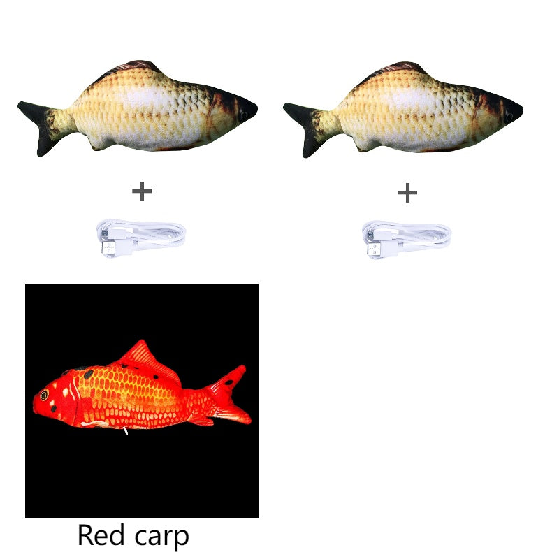 Simulated Flopping Fish – Fun Electric Toy for Cats (Catnip-Free) Overview: 1. With high quality material, this ornament is durable and not easy to damage. 2. This toy does not contain toxic and harmful things and materials, and it is healthy and safe for