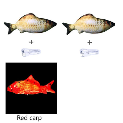 Simulated Flopping Fish – Fun Electric Toy for Cats (Catnip-Free) Overview: 1. With high quality material, this ornament is durable and not easy to damage. 2. This toy does not contain toxic and harmful things and materials, and it is healthy and safe for