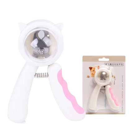 Splash-Proof Pet Nail Scissors – Safe & Clean Trimming Specifications Material: Plastic Metal Size: approx 12*9cm Weight: about 96 g Features 1. Hidden file 2. Transparent protective cover 3. Sharp edges 4. It's safe and labor efficient Note: 1. Please al