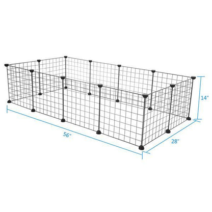 PawGrid Iron Fence Set Introductions: Do you need a universal Pet Playpen? If so, you can have a try of our Pet Playpen, Small Animal Cage Indoor Portable Metal Wire Yard Fence for Small Animals, Guinea Pigs, Rabbits Kennel Crate Fence Tent. This Pet Play