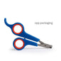 ClipPaws Safety Nail Scissors Overview: Brand new, high quality, low price! Sharp blade specially designed for pets Plastic handle, easy to grasp Product information: Material: durable stainless steel blade, plastic handle Size: 12cm*6cm Weight: 36.00g Pa