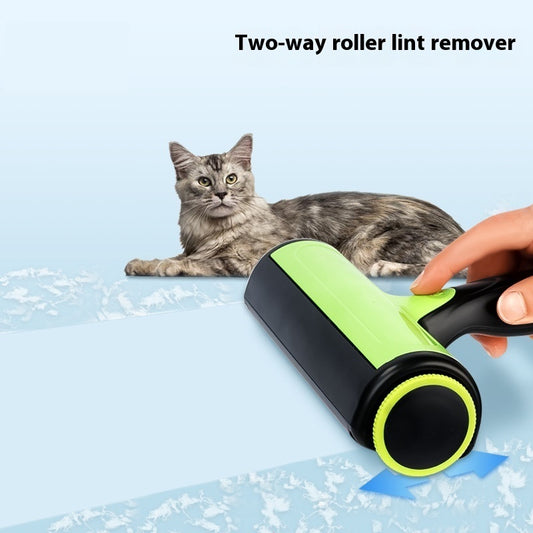 FurSwipe™ 2-Way Lint Roller Product information: Color: green (boxed), Lake Blue (blister), Gray White (blister) Material: ABS TPR polyester brush Specification: Lent remover Packing list: Sticky brush*1 Product Image: Lint Rollers