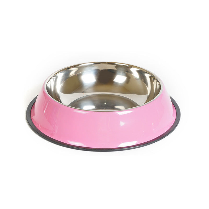PawBasin Feeder Dual-Use Stainless Steel Pet Bowl with Non-Slip Melamine Base Give your furry friend a stylish, safe, and practical dining experience with our dual-use pet bowl, combining premium stainless steel and a colorful melamine outer shell. Design