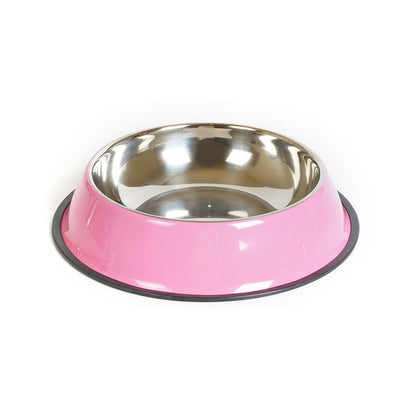PawBasin Feeder Dual-Use Stainless Steel Pet Bowl with Non-Slip Melamine Base Give your furry friend a stylish, safe, and practical dining experience with our dual-use pet bowl, combining premium stainless steel and a colorful melamine outer shell. Design