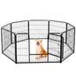 PawPlay Indoor Fence Dog Playpen – Model Specifications Model Code Panels Height (in) Configuration Assembled Dimensions (L × W × H) Package Size (L × W × H) Net Weight Gross Weight ZHUMI-DOGF-8S01-24S 8 Panels 23.60" Single Door 92.10" × 32.60" × 23.60"