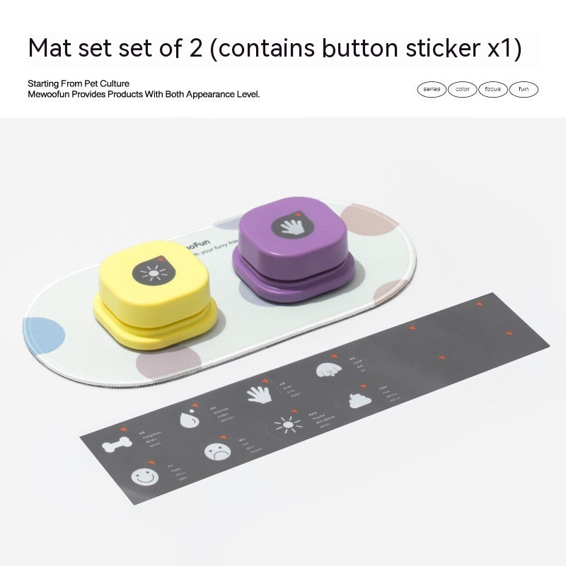 Recordable Pet Talking Buttons – 4 Colors, Fun & Easy Communication Overview: Durable Material: This dog communicator is made of high-quality ABS plastic material, which is environmentally friendly and durable, and you can use it for a long time. Easy to