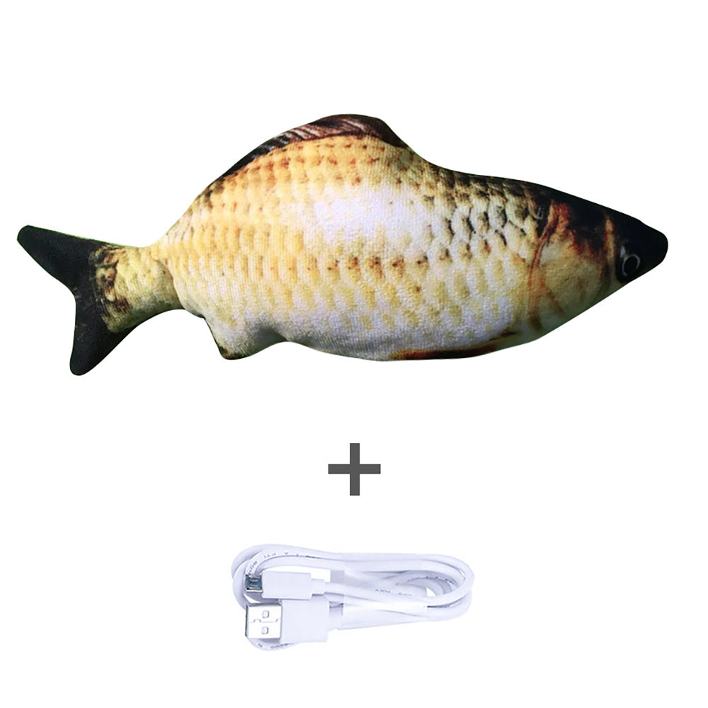 Simulated Flopping Fish – Fun Electric Toy for Cats (Catnip-Free) Overview: 1. With high quality material, this ornament is durable and not easy to damage. 2. This toy does not contain toxic and harmful things and materials, and it is healthy and safe for