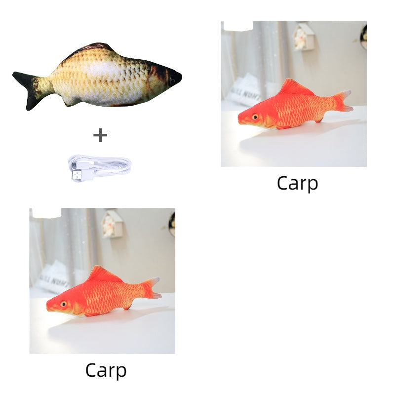Simulated Flopping Fish – Fun Electric Toy for Cats (Catnip-Free) Overview: 1. With high quality material, this ornament is durable and not easy to damage. 2. This toy does not contain toxic and harmful things and materials, and it is healthy and safe for