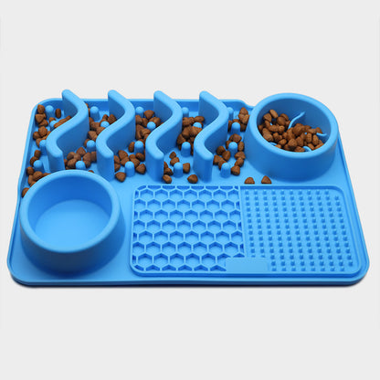 FurSniff Pet Mat Overview: 1. The licking mat is a unique form of pet slow-feeder dog bowl for the dog and puppies. 2. The lick mats have different textures whose design effectively reduces the speed of a pet’s eating 3. It cleans the pet's tongue and pro