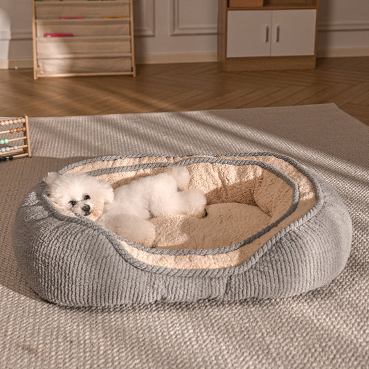 SnugNest™ – All-Season Bed for Small & Medium Dogs Treat your pup to year-round comfort with the SnugNest™ All-Season Dog Bed – specially designed for small and medium-sized dogs who love to relax in style. ️ 4-Season Versatility: Breathable for summer, w