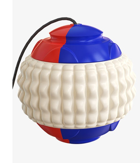 TugToss™ Overview 1. This is a pet toy that interacts with the main pet and integrates multiple functions such as automatic telescopic hand throwing ball, pet yo-yo, molar ball and so on. This toy can bring more fun to the dog. 2. The hand throwing ball h