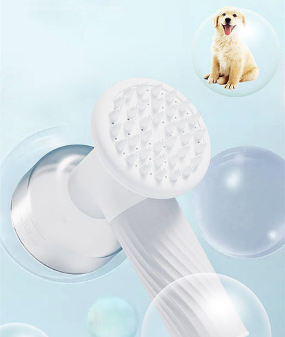 FoamPaws Electric Bath Brush Overview: MATERIAL: The dog bath brush is made of silicone, which has the advantages of high-temperature resistance, easy cleaning, and quick drying. Our pet bath brush gives you and your dog or cat a good interaction to massa