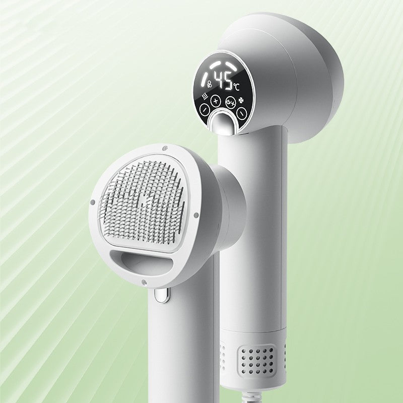GroomBlow™ – Silent Smart Dryer & Comb for Pets Dry and groom your pet with ease using the GroomBlow™ Smart Pet Hair Dryer – the ultimate 2-in-1 tool designed to keep your dog or cat calm, clean, and fluffy. 2-in-1 Blow & Brush: Dries and detangles at the