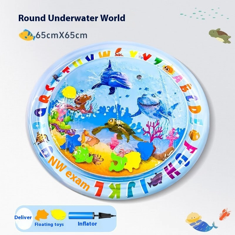 Cooling Pet Bed – Summer Ice Mat for Dogs & Cats Overview: The enhanced thickness ensures water playmat durability and long-lasting use. This water playmat features a fish design that captures the attention of pets and children. This water playmat for cat