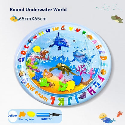 Cooling Pet Bed – Summer Ice Mat for Dogs & Cats Overview: The enhanced thickness ensures water playmat durability and long-lasting use. This water playmat features a fish design that captures the attention of pets and children. This water playmat for cat