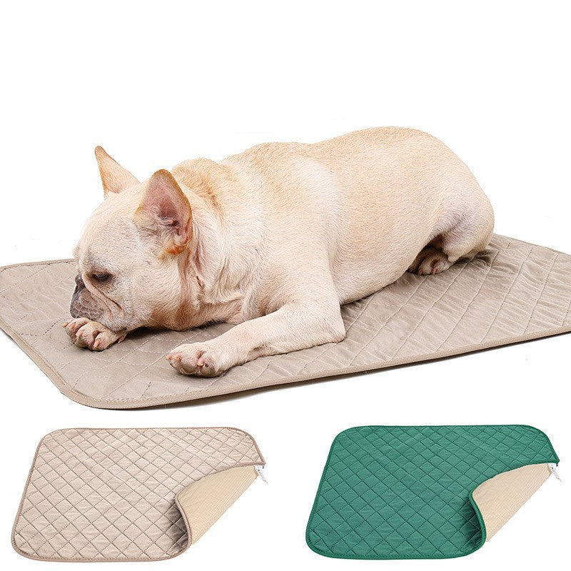 BambooPaw™ Training Pad Overview: This cooling mat is lightweight and easy to fold up for carry, good for using indoors, outdoors and traveling. Putting the mat on the floor, sofa, pet bad, car seat, lawn and anywhere outside under the shadow is perfect.